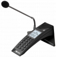 Ip-desktop-station-with-standard-keypad-lcd-display-and-gooseneck-microphone