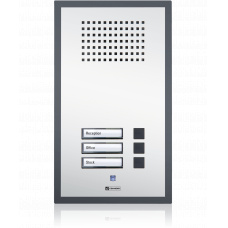 IP polycarbonate wallmount station with three call buttons